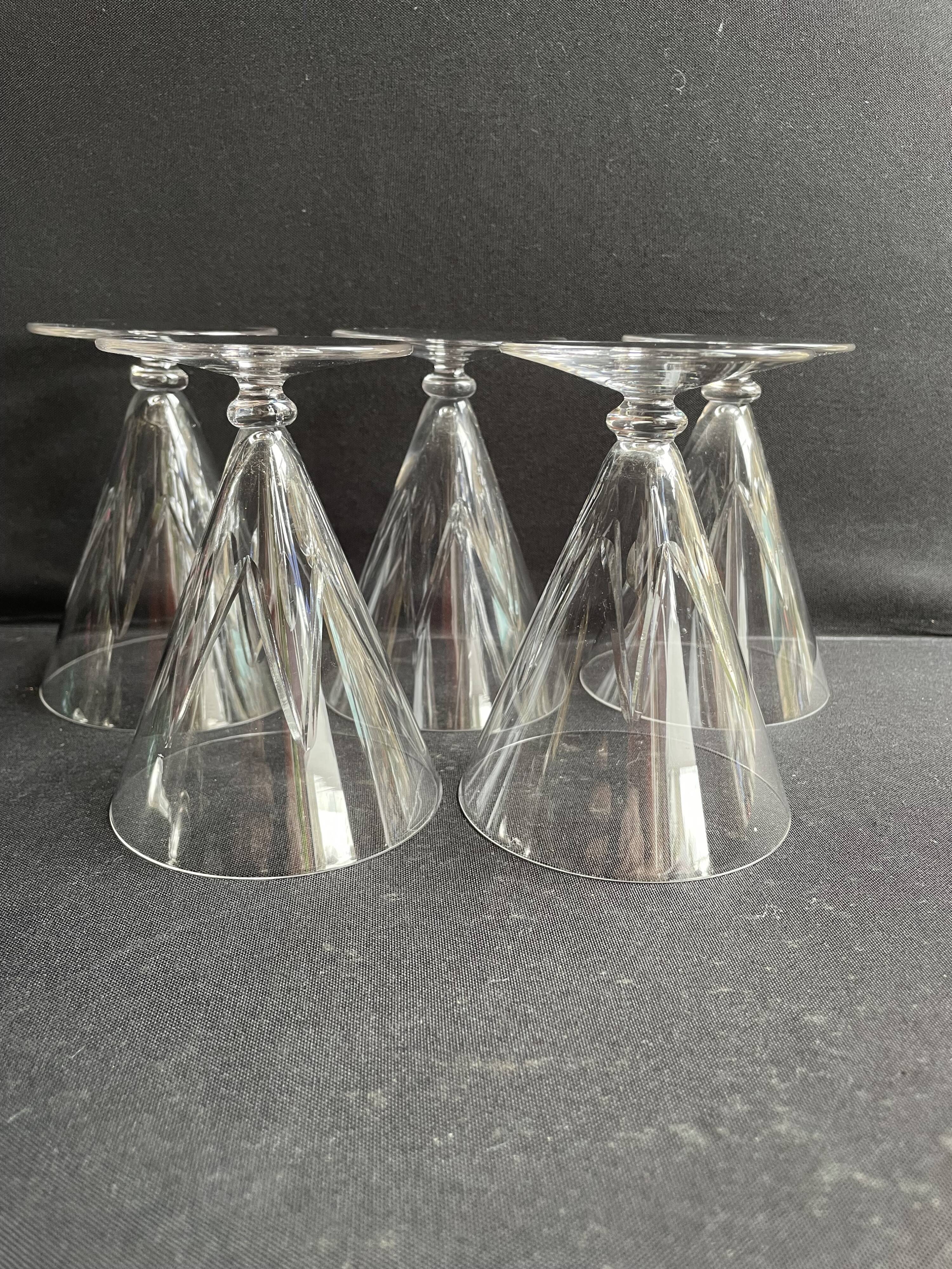 5 Verres à eau – Saint Louis service Bossuet taille 10406