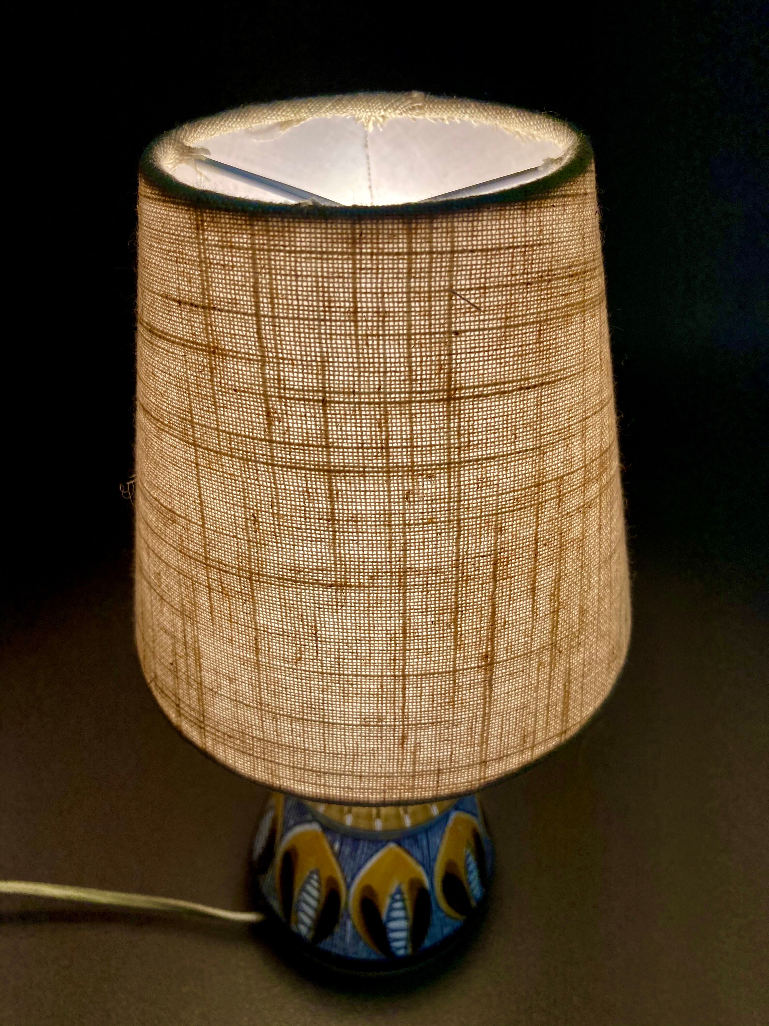 Scandinavian ceramic lamp 1960s
