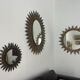 Énorme miroir Soleil en fer forgé années 50