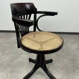 Jugendstil swivel office chair by Thonet