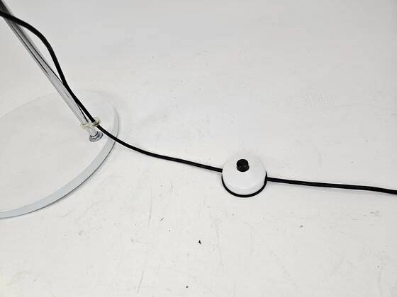 Lampadaire en métal blanc par Braun Feldweg pour Doria Leuchten, années 60