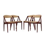 Set of four teak chairs, Danish design, 1970s, designer: Kai Kristiansen