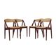 Set of four teak chairs, Danish design, 1970s, designer: Kai Kristiansen