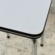 Set of 4 vintage grey chrome Formica stools.