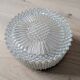Pair of vintage wall-mounted ceiling lights - pressed glass "diamond point" -