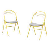 Pair of “plichaise” chairs, Souvignet edition, 1980