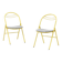 Pair of “plichaise” chairs, Souvignet edition, 1980
