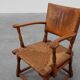 Leather and oak Armchair by Theo Ruth for Artifort, The Netherlands 1940s