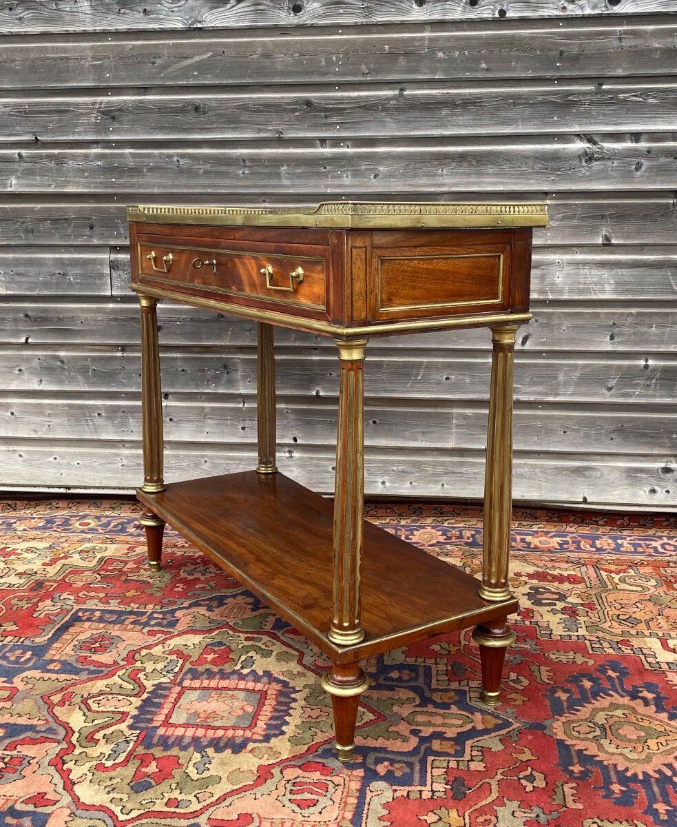 Mahogany console of Louis XVI XVIII th century period
