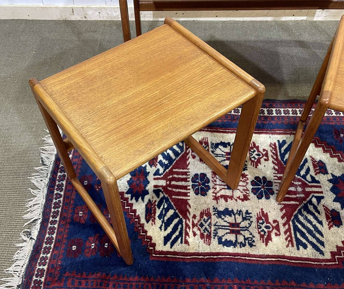 Set of 3 teak nesting tables from the 70s