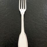 Fourchette de table en argent massif - Modèle filet - Poinçon Vieillard 1er titre (1819-1838)