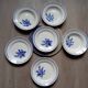 6 old plates 1920/30 Badonviller, blue decor