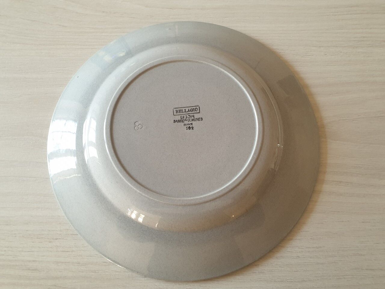 Large round dish Sarreguemines