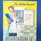 Paper advertisement subject refrigerator fridge from a period magazine