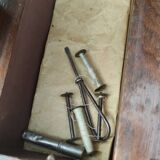 Old Singer sewing machine on its original base