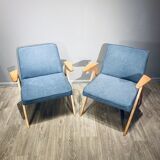 Paire de fauteuils par J. Chierowski 1960