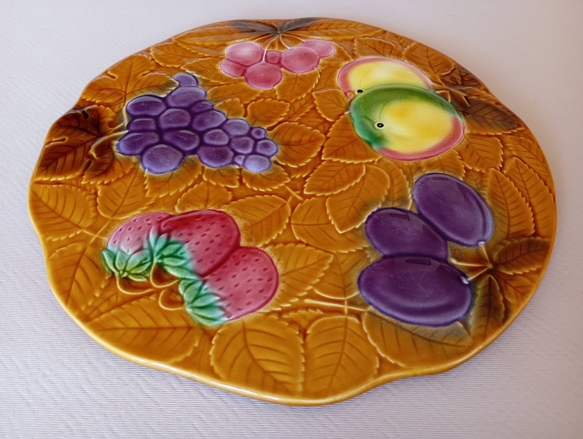 Cake service in slipware Salins les Bains