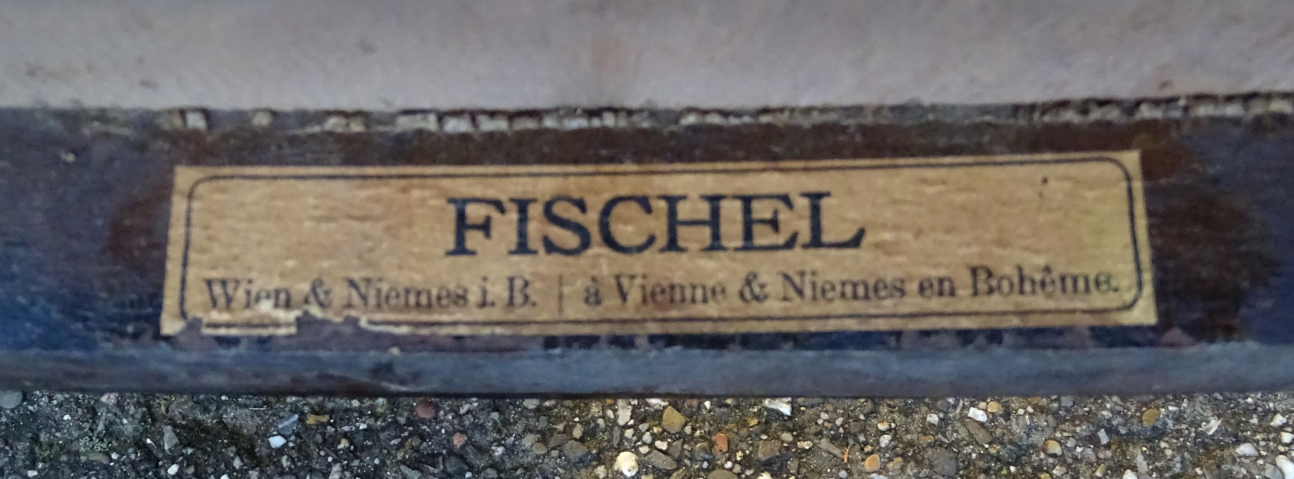 2 Fischel chairs circa 1910 sitting art nouveau bistro