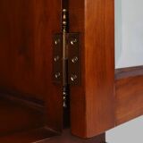 English Wooden Bookcase Cabinet, 1950s