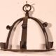 Paire d’appliques en fer forgé de style médieval