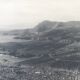 Coastal landscape at the end of summer, 1960s/70s. Black and white silver print.