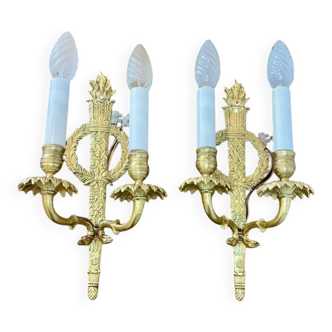 Pair of Empire period wall sconces