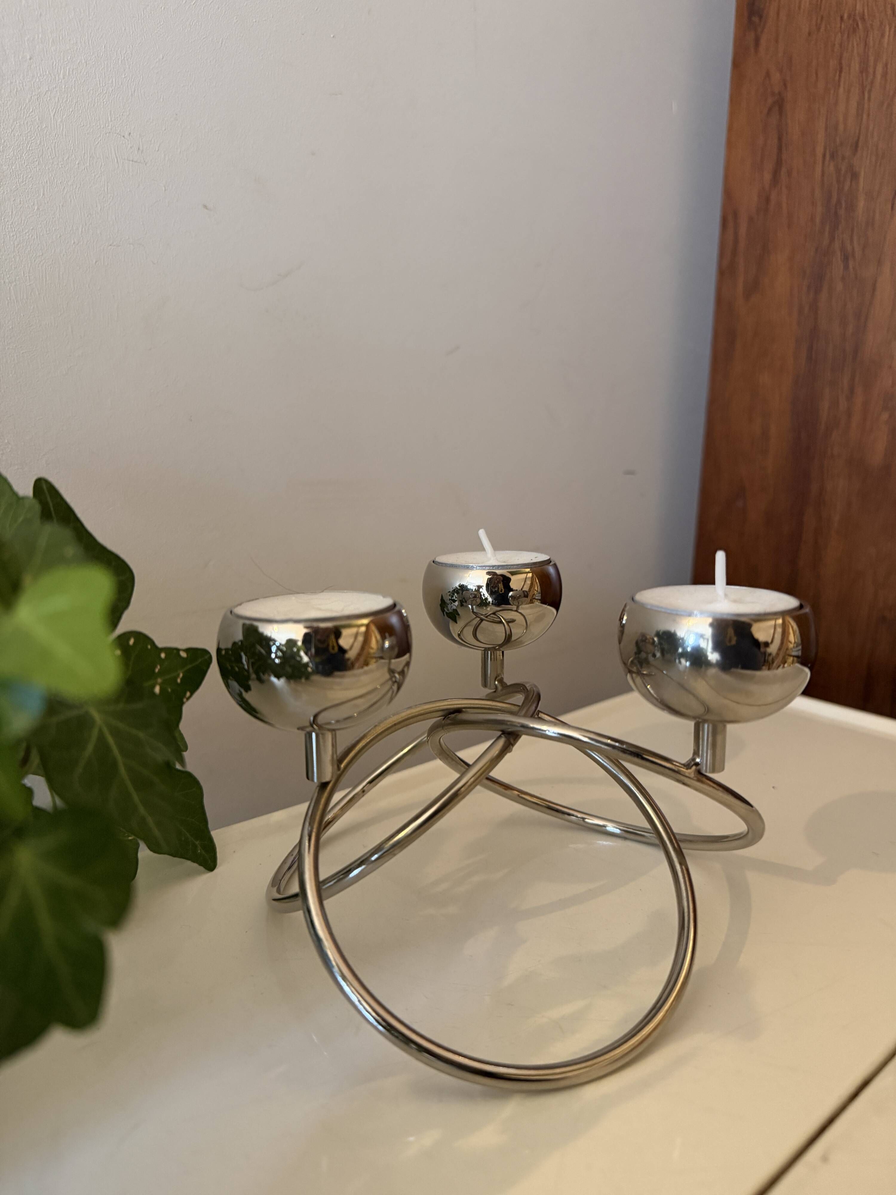 Space Age Candle Holder