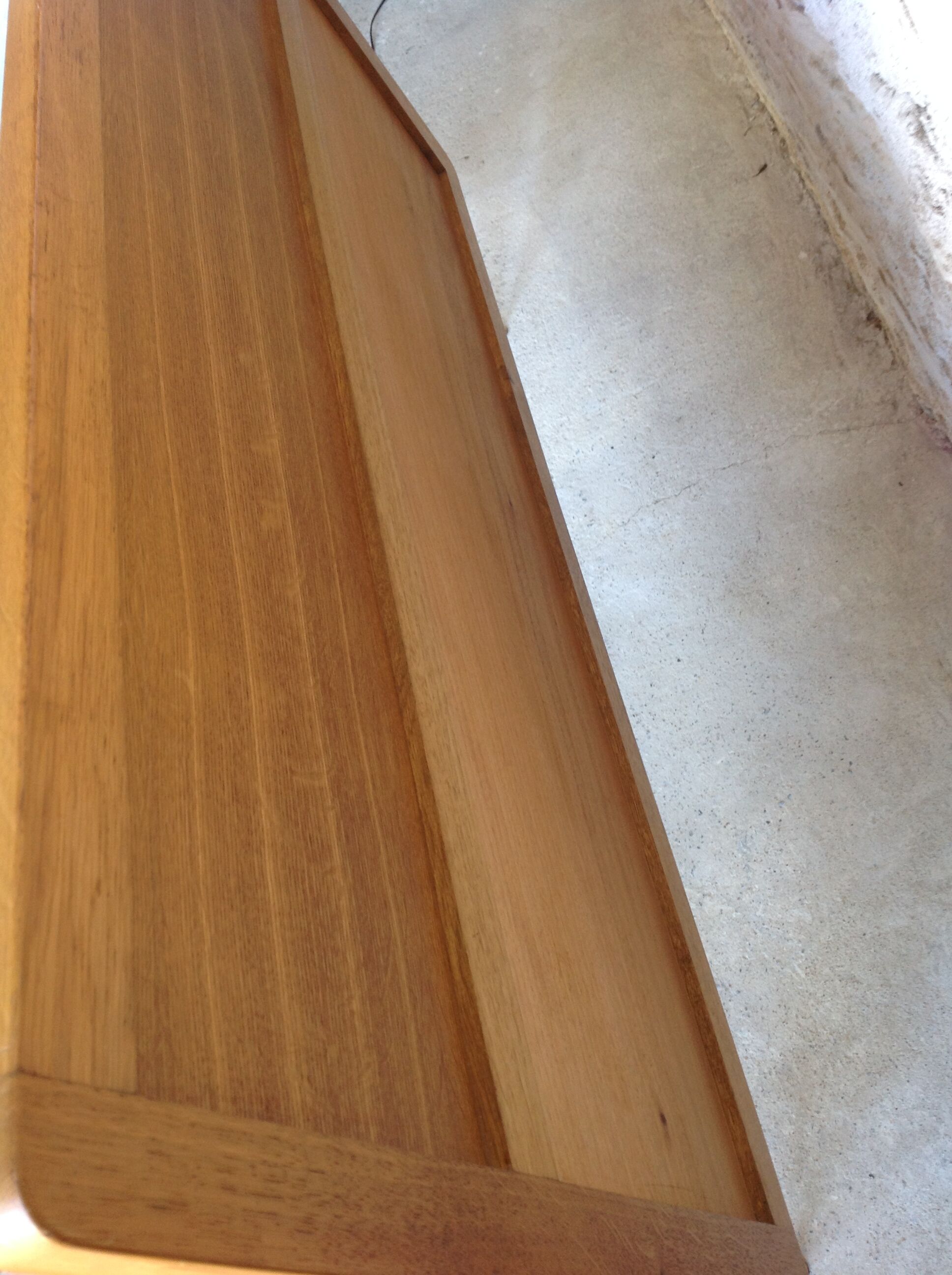 Vintage rattan wood bed