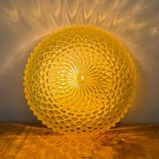 Vintage Glass Wall or Ceiling Light, 1970s