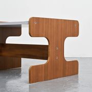 Plywood and laminate coffee table, Negroni, circa 1970