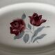 Antique oval serving dish, Sarreguemines Alesia earthenware.