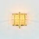 Scandinavian Glass & Brass Wall Lamp by Jakobsson for Orrefors & MPR, 1960s