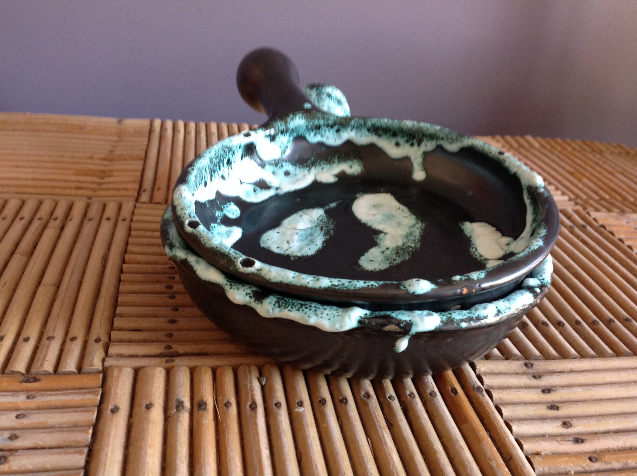 Duo of ceramic dishes