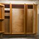 Scandinavian wardrobe 1960 honey color 4 doors L 205 cm