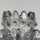 Pair of antique moulded glass egg cups
