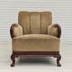 1950s, Danish design, set of armchairs, teak wood, velour, original condition.