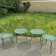 Set of 2 vintage garden chairs and 2 armchairs