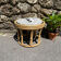 Tabouret en bambou années 50