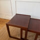 Nest of tables in teak from the 1960s.