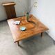 1940 marquetry oak coffee table