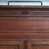 Xavier Aubert Dijon butcher's cooler in solid oak, professional furniture
