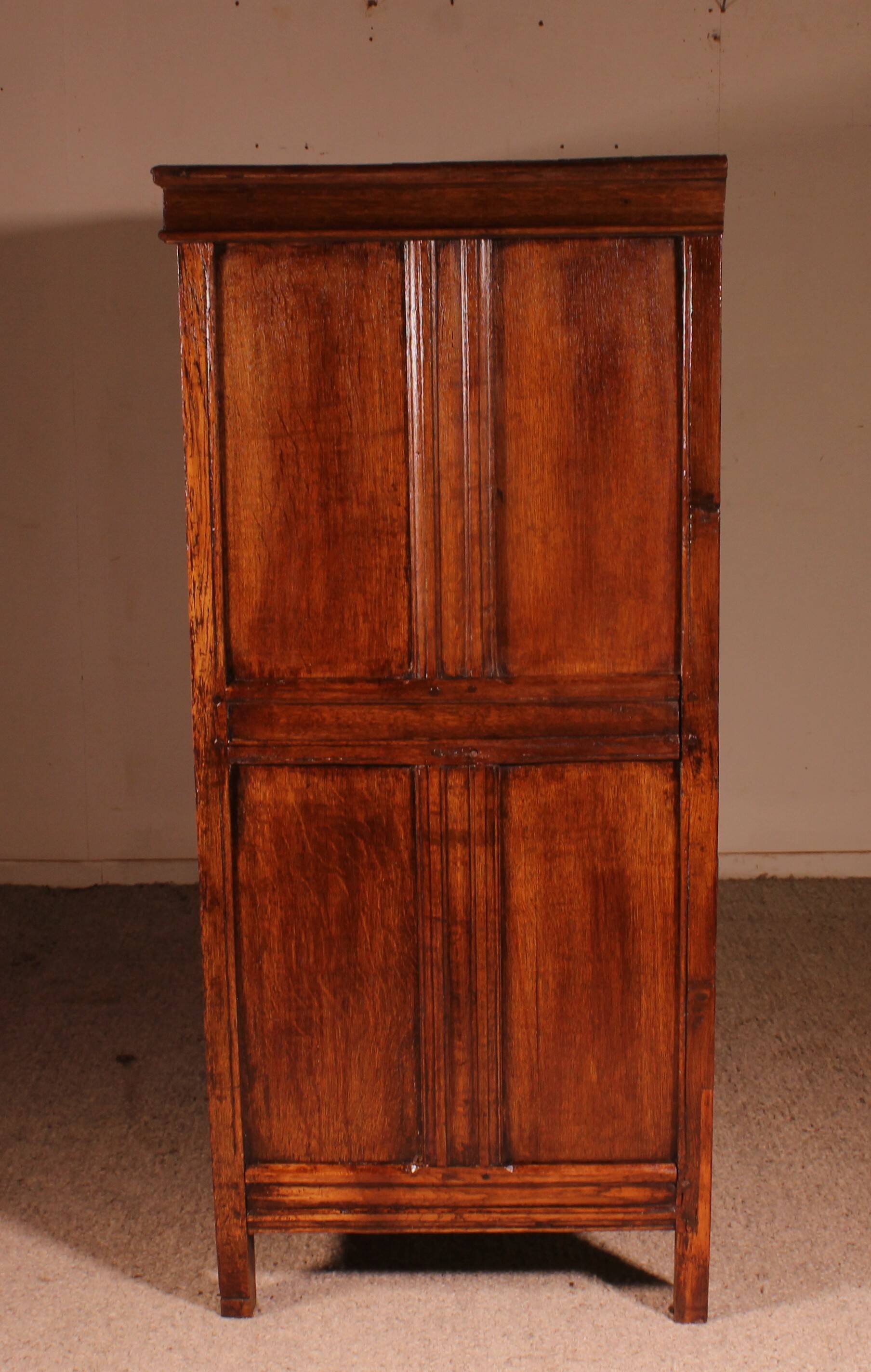 Buffet 2 Portes En Chêne Et ébène Du 17° Siècle - Pays-bas