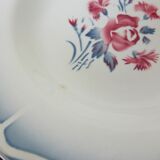 6 vintage deep plates Digoin Sarreguemines model Nina Rosa 2008145