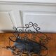 Wrought iron magazine rack