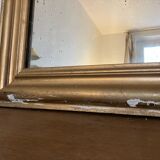 Gilded mirror, mercury glass - 62xH82cm