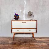 Mini sideboard TV cabinet end of Scandinavian vintage sofa