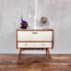 Mini sideboard TV cabinet end of Scandinavian vintage sofa