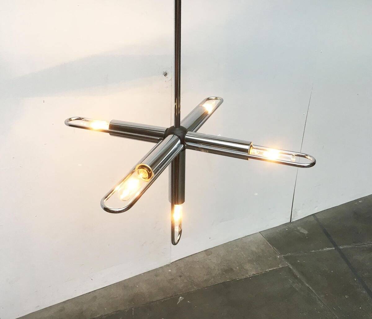 German chandelier Space Age by Kinkeldey