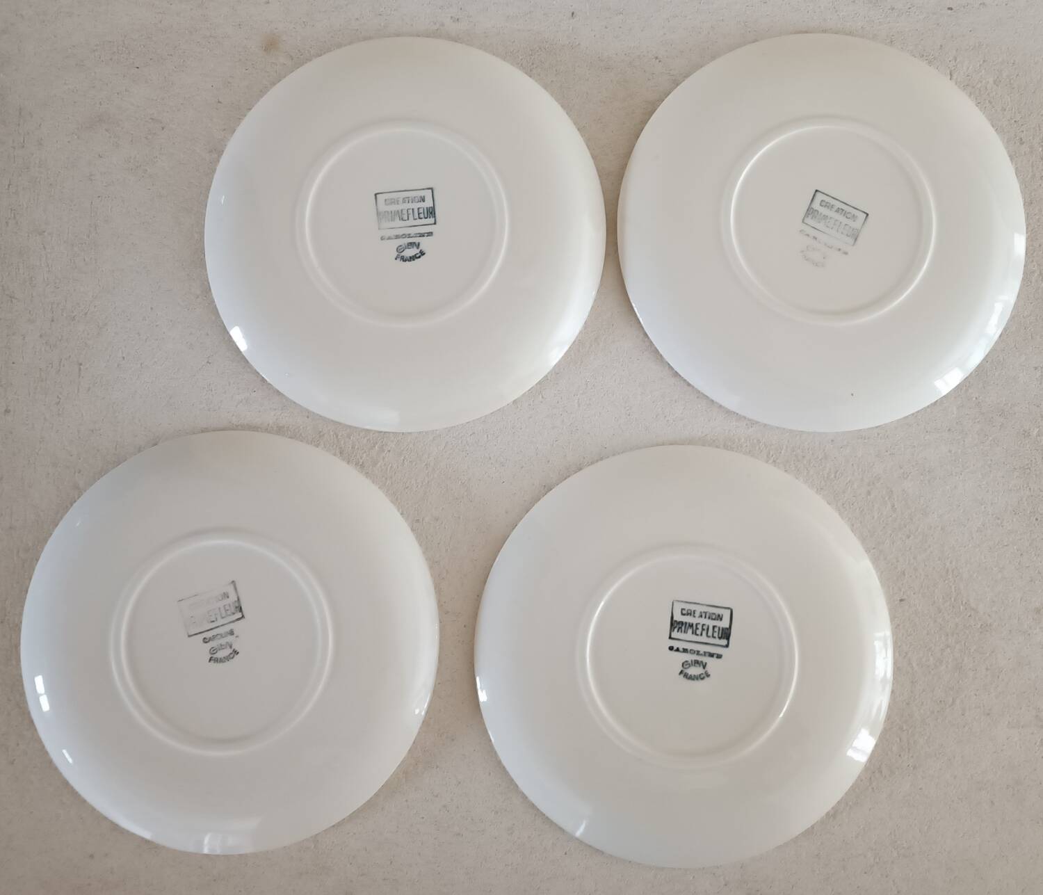 4 Gien dessert plates Caroline model