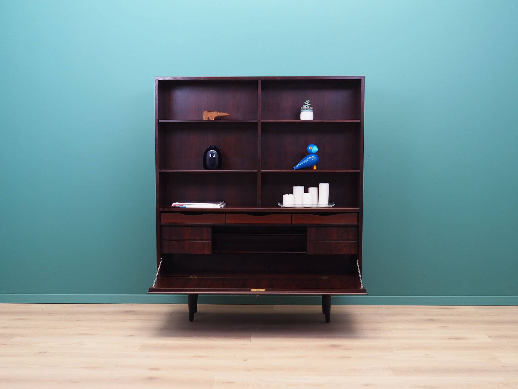 Rosewood bookcase, Danish design, 1970s, manufacturer: Omann Jun